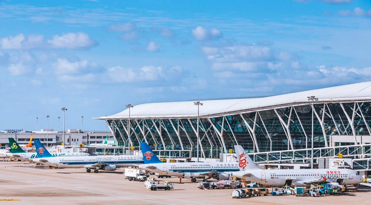 Componenti del sistema HVAC per l'aeroporto