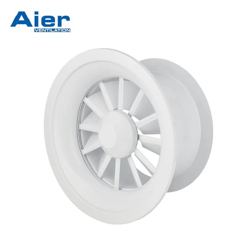 Diffusore rotondo a spirale con lame regolabili (SRD-B)